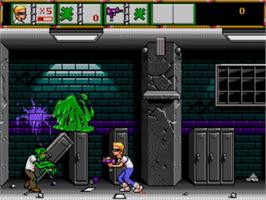 Title screen of Zombie High on the Sega Nomad.