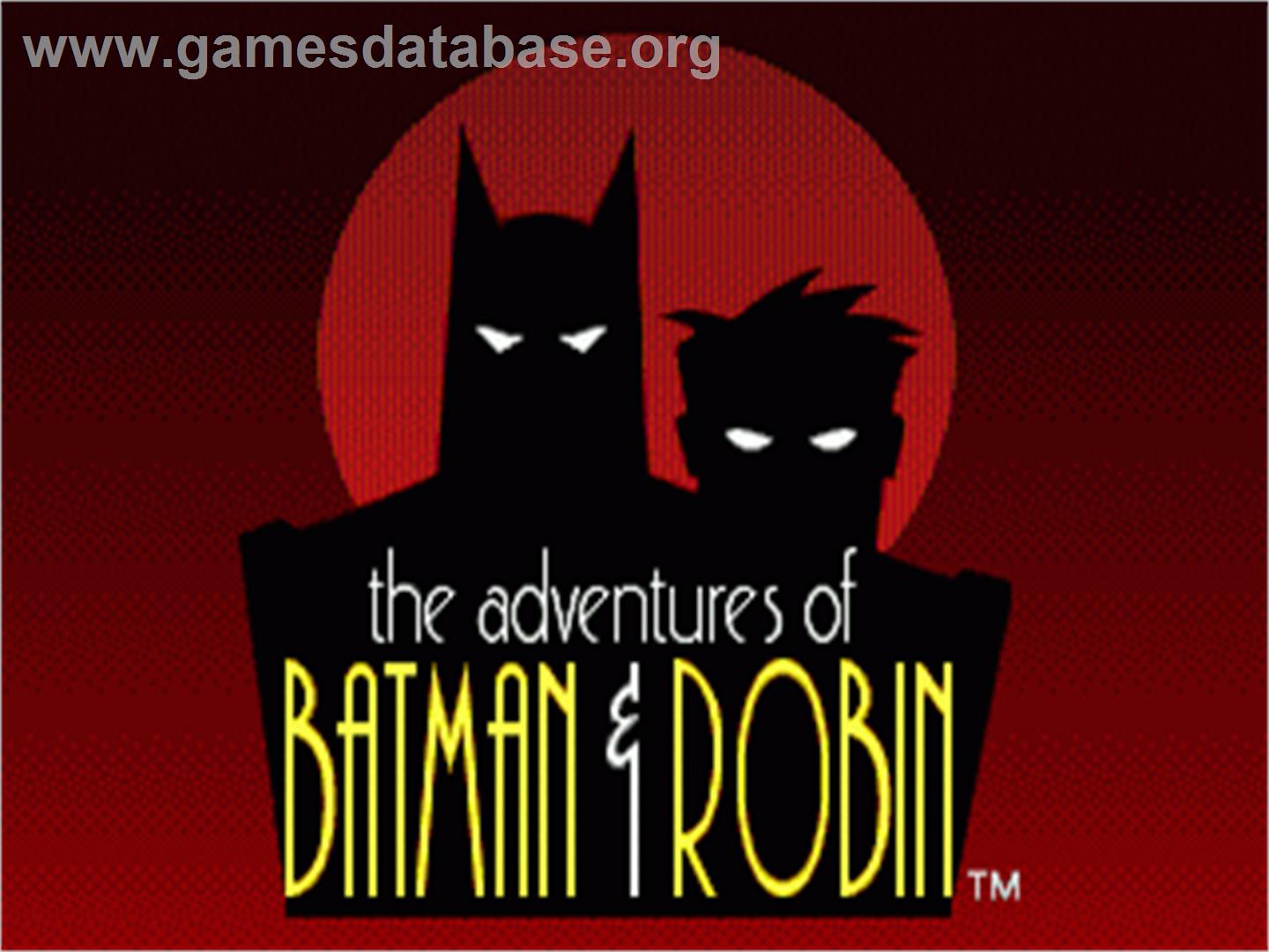 Adventures of Batman and Robin, The - Sega Nomad - Artwork - Title Screen