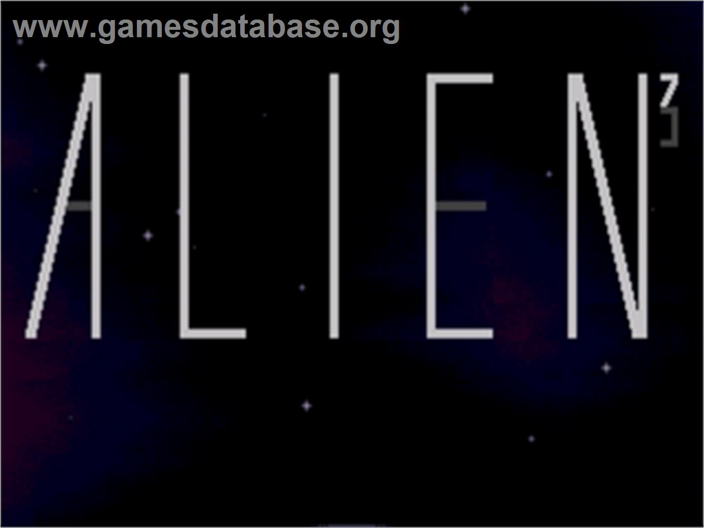 Alien 3 - Sega Nomad - Artwork - Title Screen