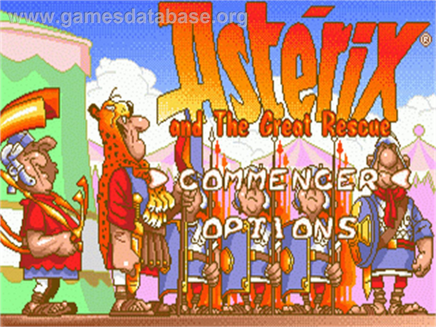 Astérix and the Great Rescue - Sega Nomad - Artwork - Title Screen