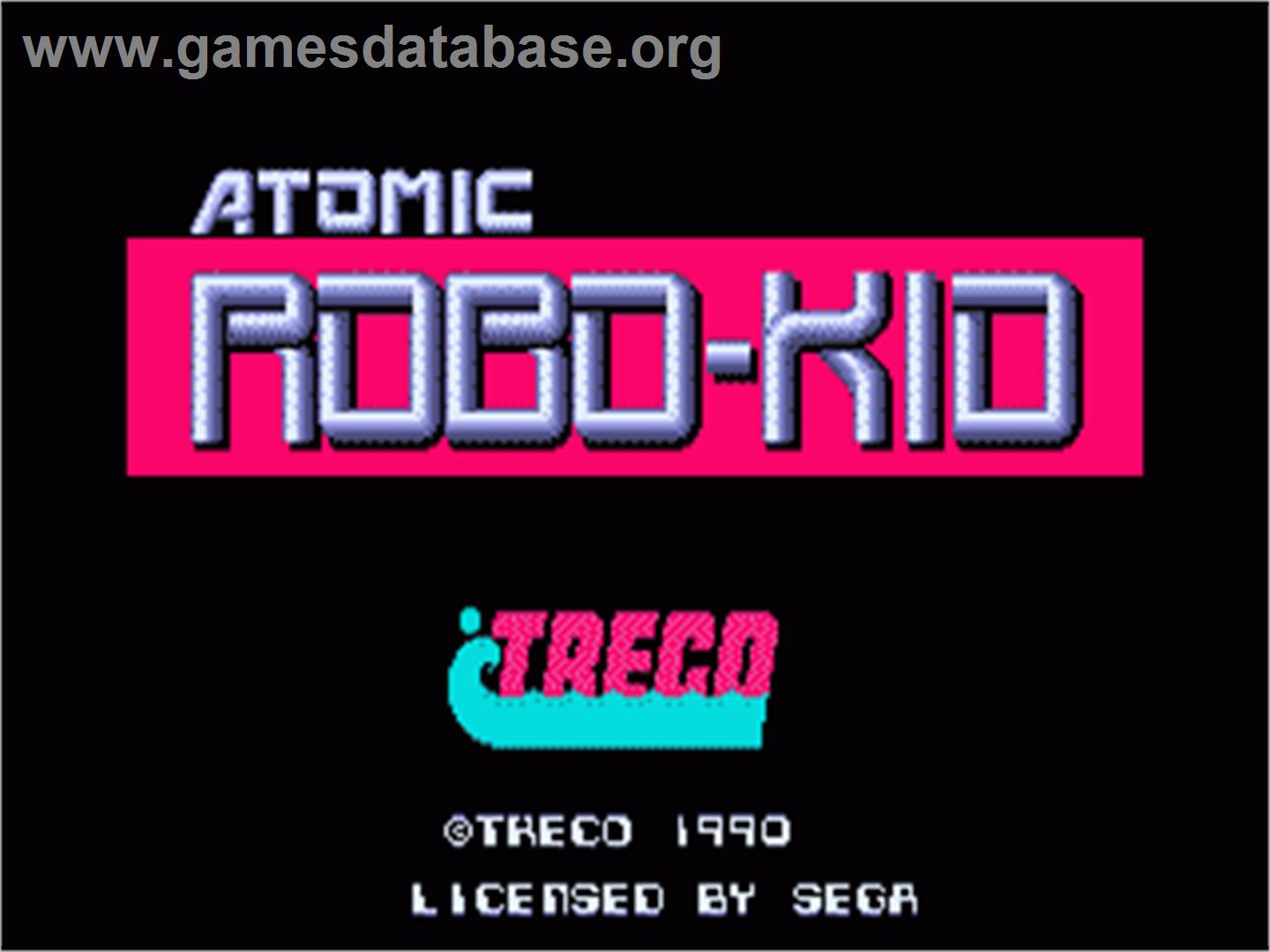 Atomic Robo-Kid - Sega Nomad - Artwork - Title Screen