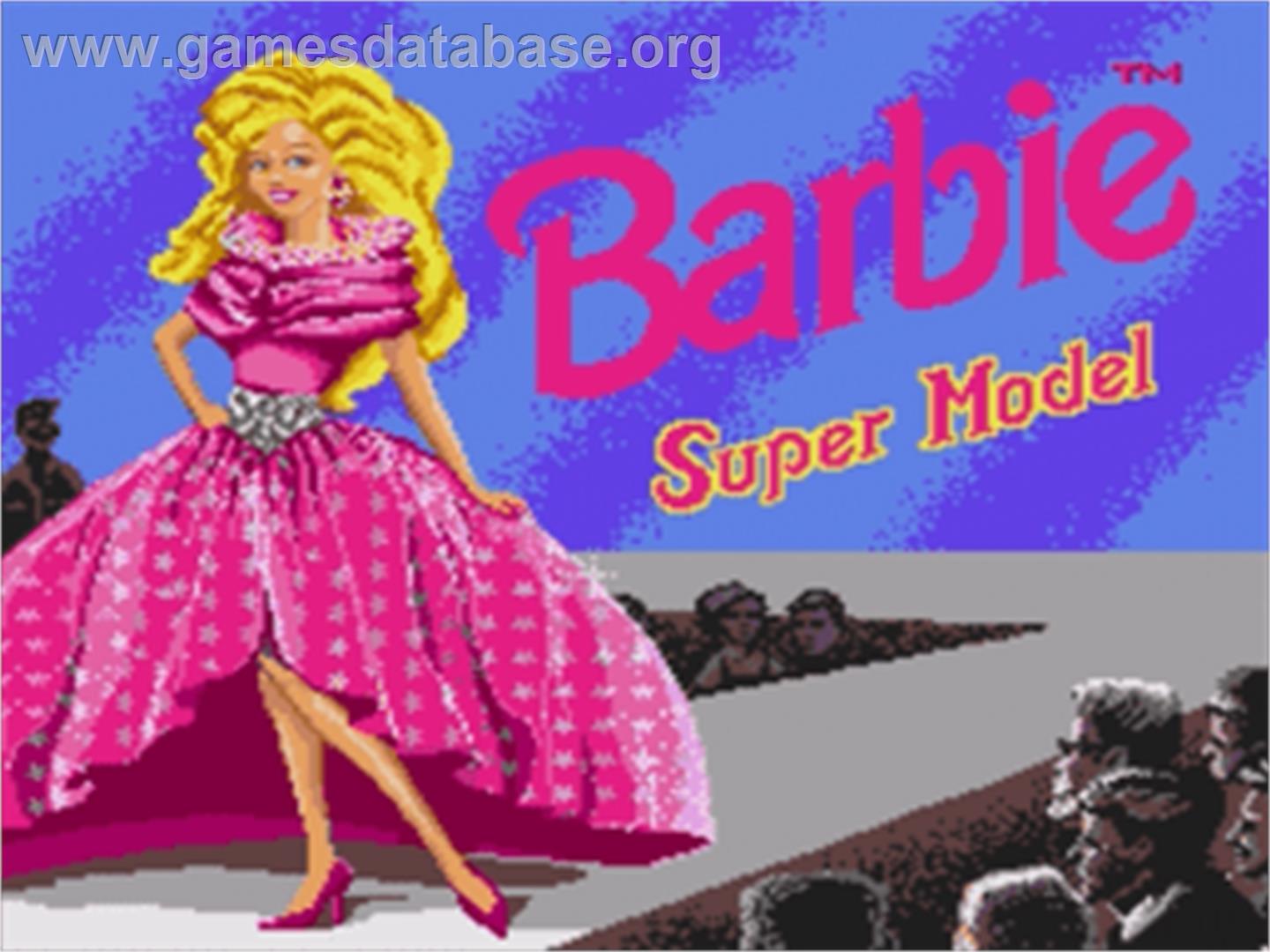 Barbie Super Model - Sega Nomad - Artwork - Title Screen