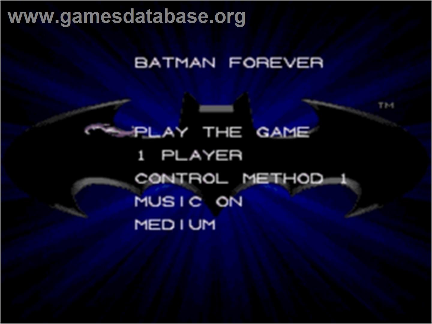 Batman Forever - Sega Nomad - Artwork - Title Screen