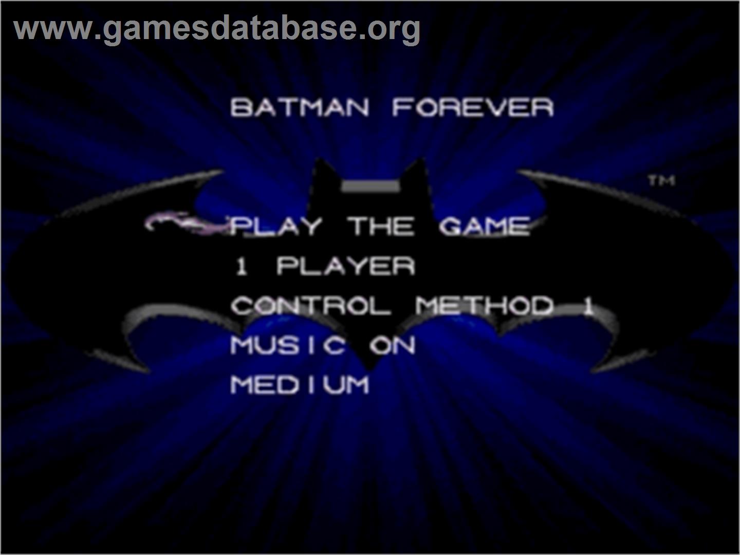 Batman Forever - Sega Nomad - Artwork - Title Screen