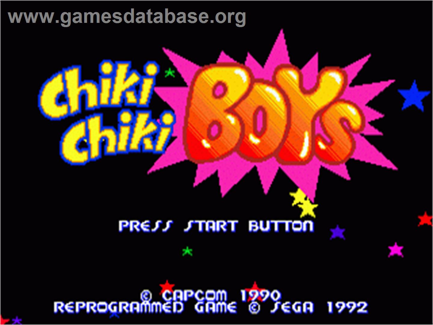 Chiki Chiki Boys - Sega Nomad - Artwork - Title Screen