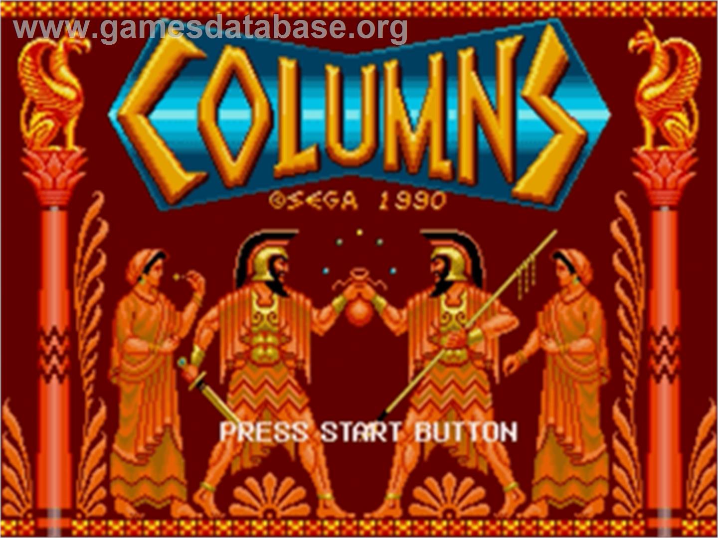 Columns - Sega Nomad - Artwork - Title Screen