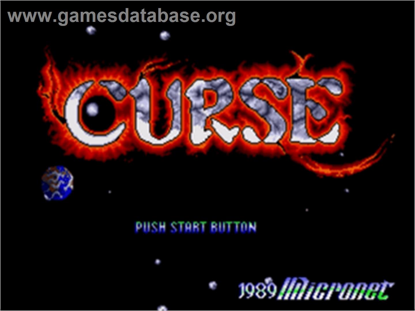 Curse - Sega Nomad - Artwork - Title Screen