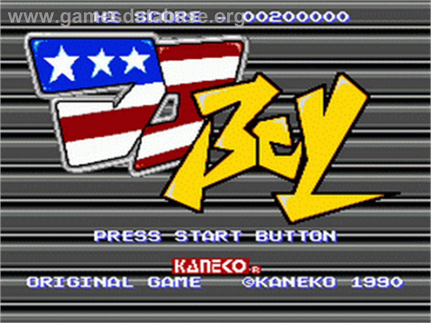 DJ Boy - Sega Nomad - Artwork - Title Screen