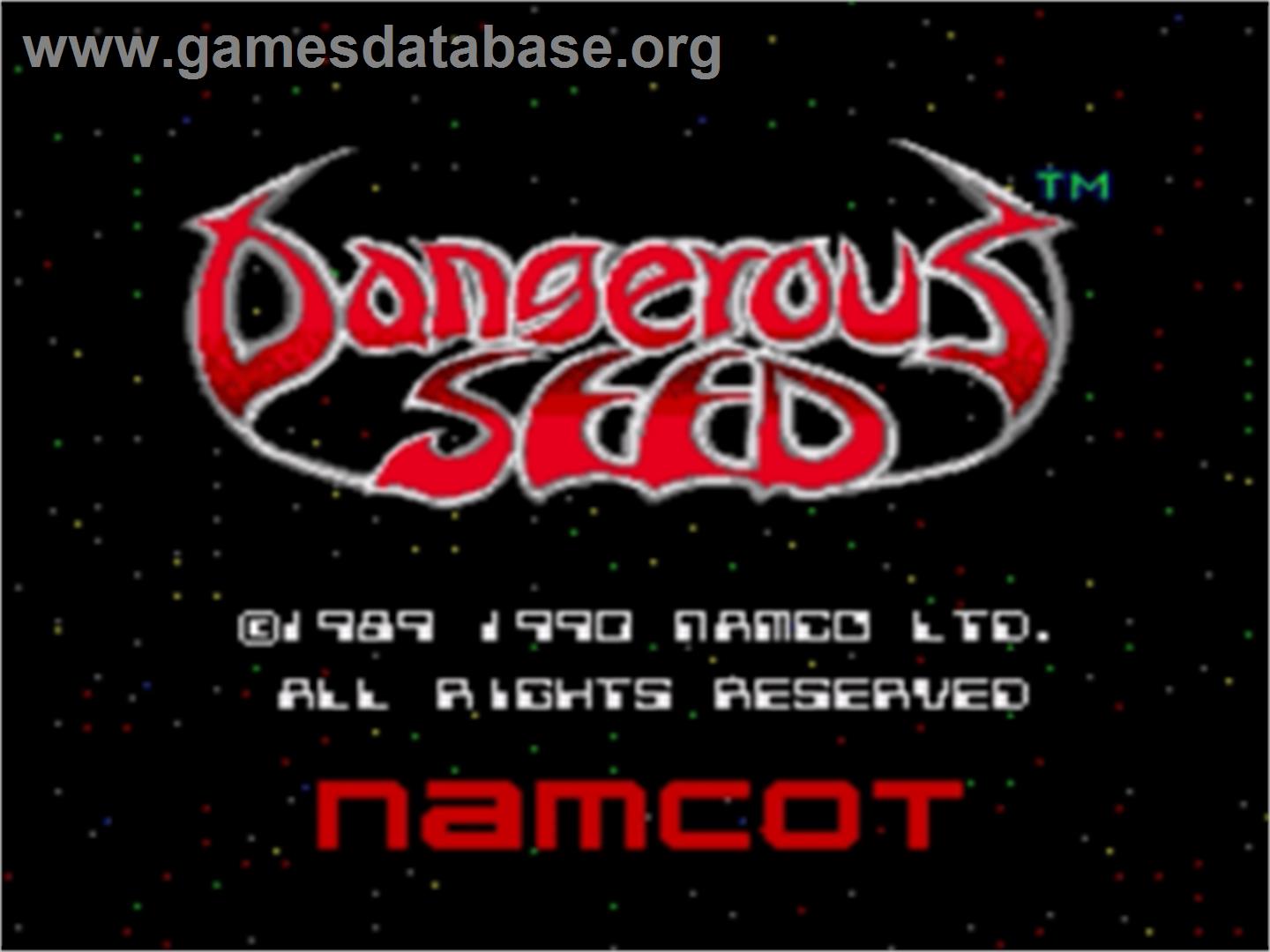 Dangerous Seed - Sega Nomad - Artwork - Title Screen