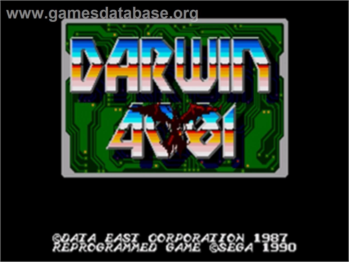Darwin 4081 - Sega Nomad - Artwork - Title Screen