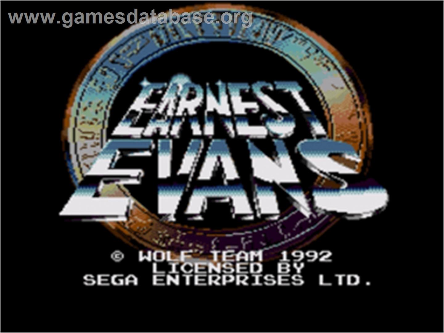 Earnest Evans - Sega Nomad - Artwork - Title Screen