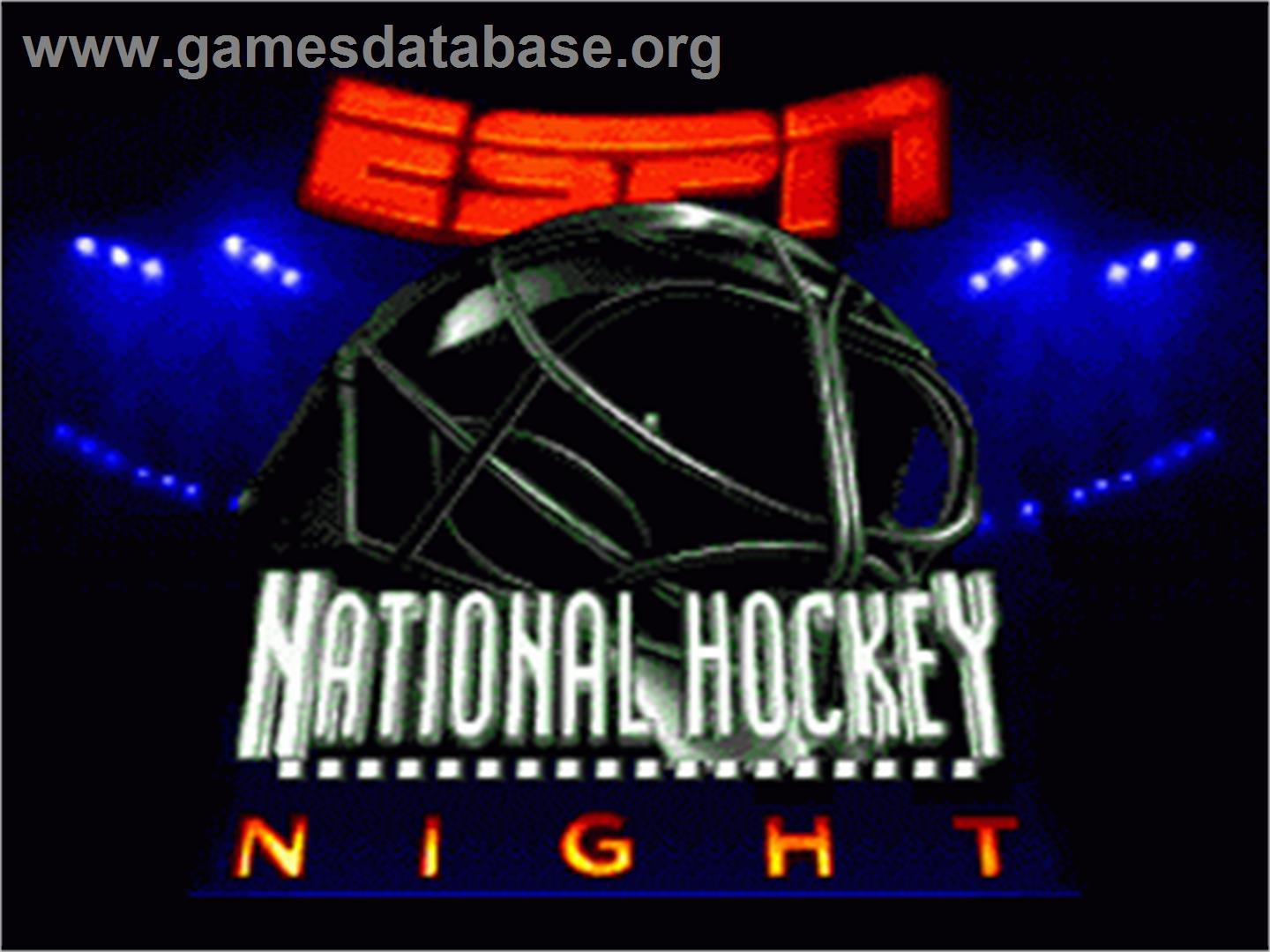 Espn National Hockey Night - Sega Nomad - Artwork - Title Screen
