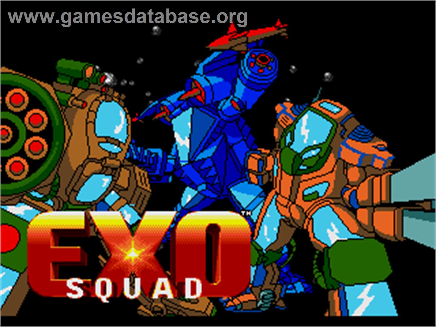 Exo Squad - Sega Nomad - Artwork - Title Screen