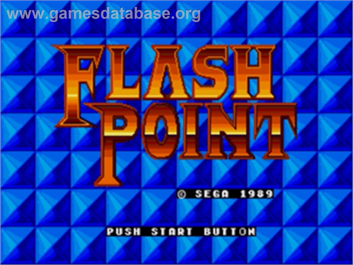 Flash Point - Sega Nomad - Artwork - Title Screen