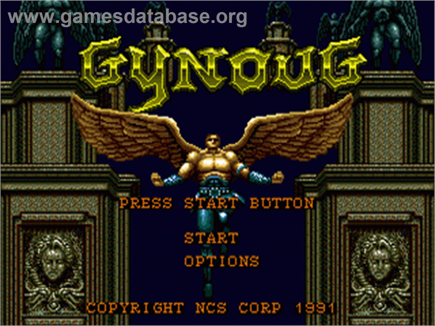 Gynoug - Sega Nomad - Artwork - Title Screen