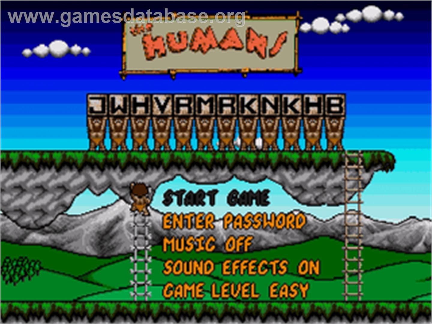 Humans, The - Sega Nomad - Artwork - Title Screen
