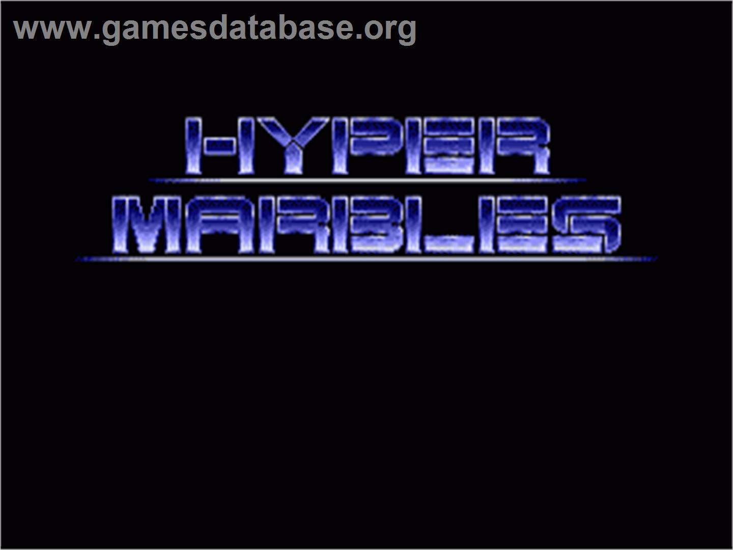 Hyper Marbles - Sega Nomad - Artwork - Title Screen