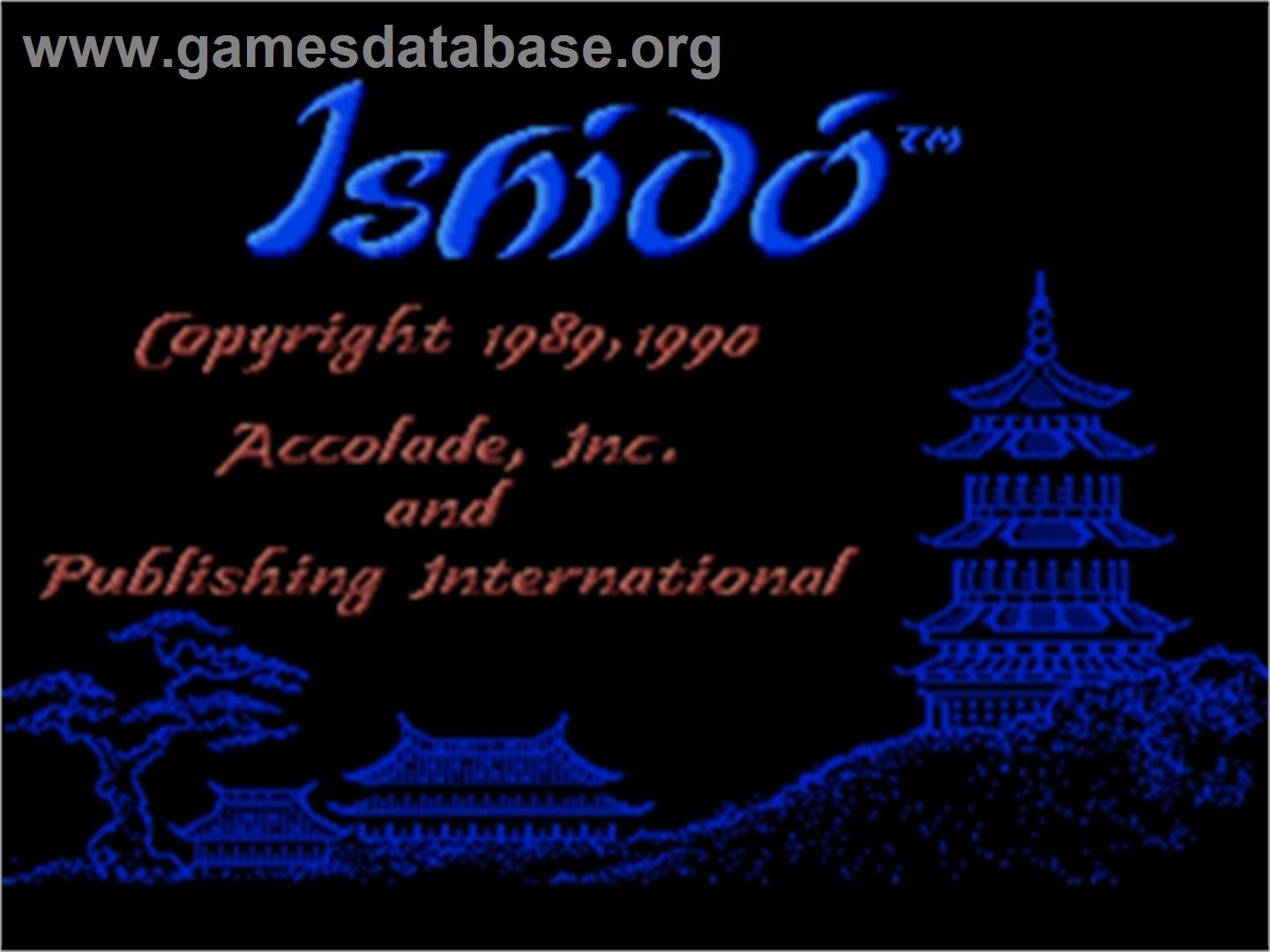 Ishido: The Way of Stones - Sega Nomad - Artwork - Title Screen