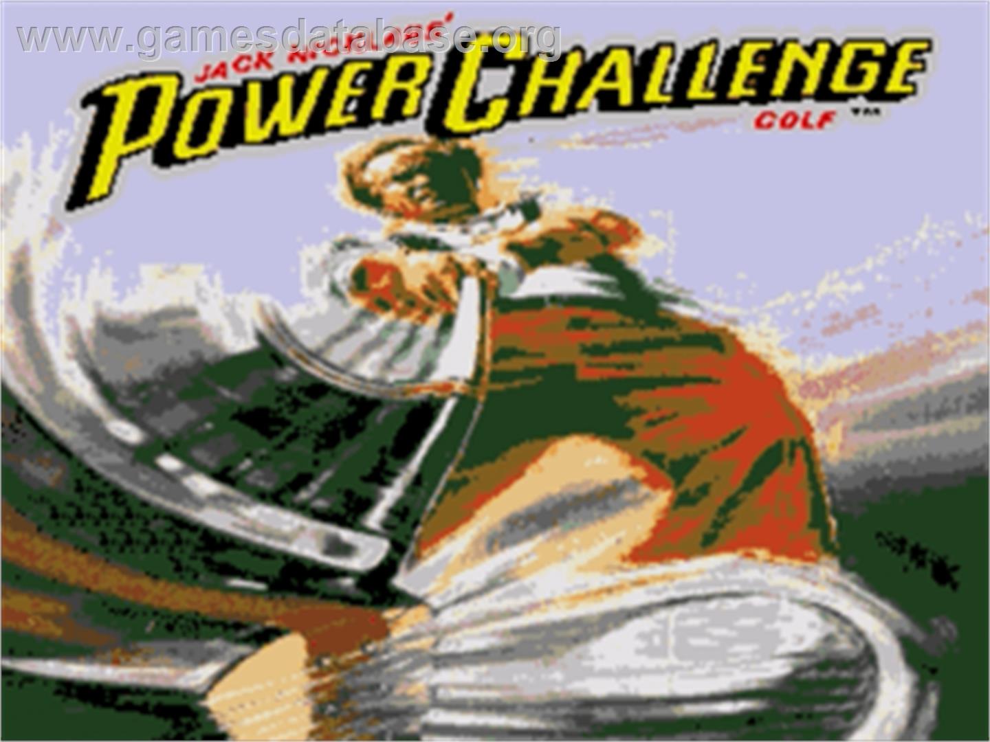 Jack Nicklaus' Power Challenge Golf - Sega Nomad - Artwork - Title Screen