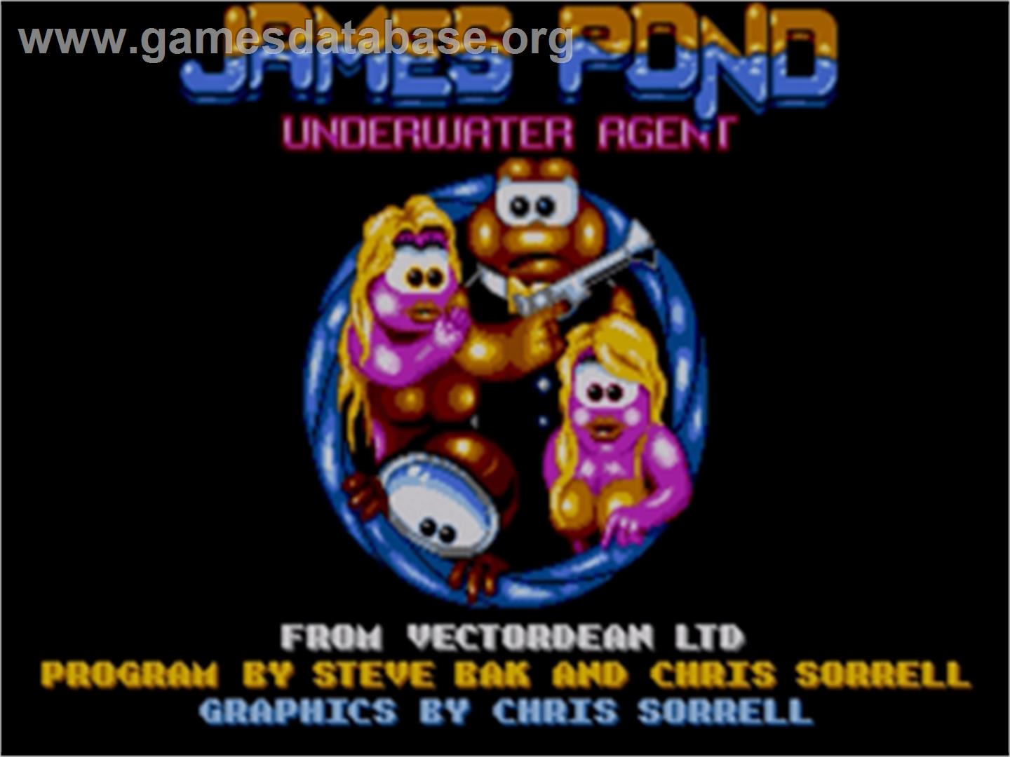 James Pond - Sega Nomad - Artwork - Title Screen