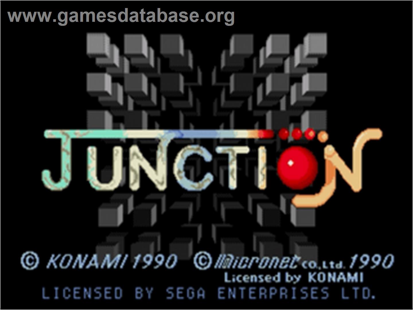 Junction - Sega Nomad - Artwork - Title Screen
