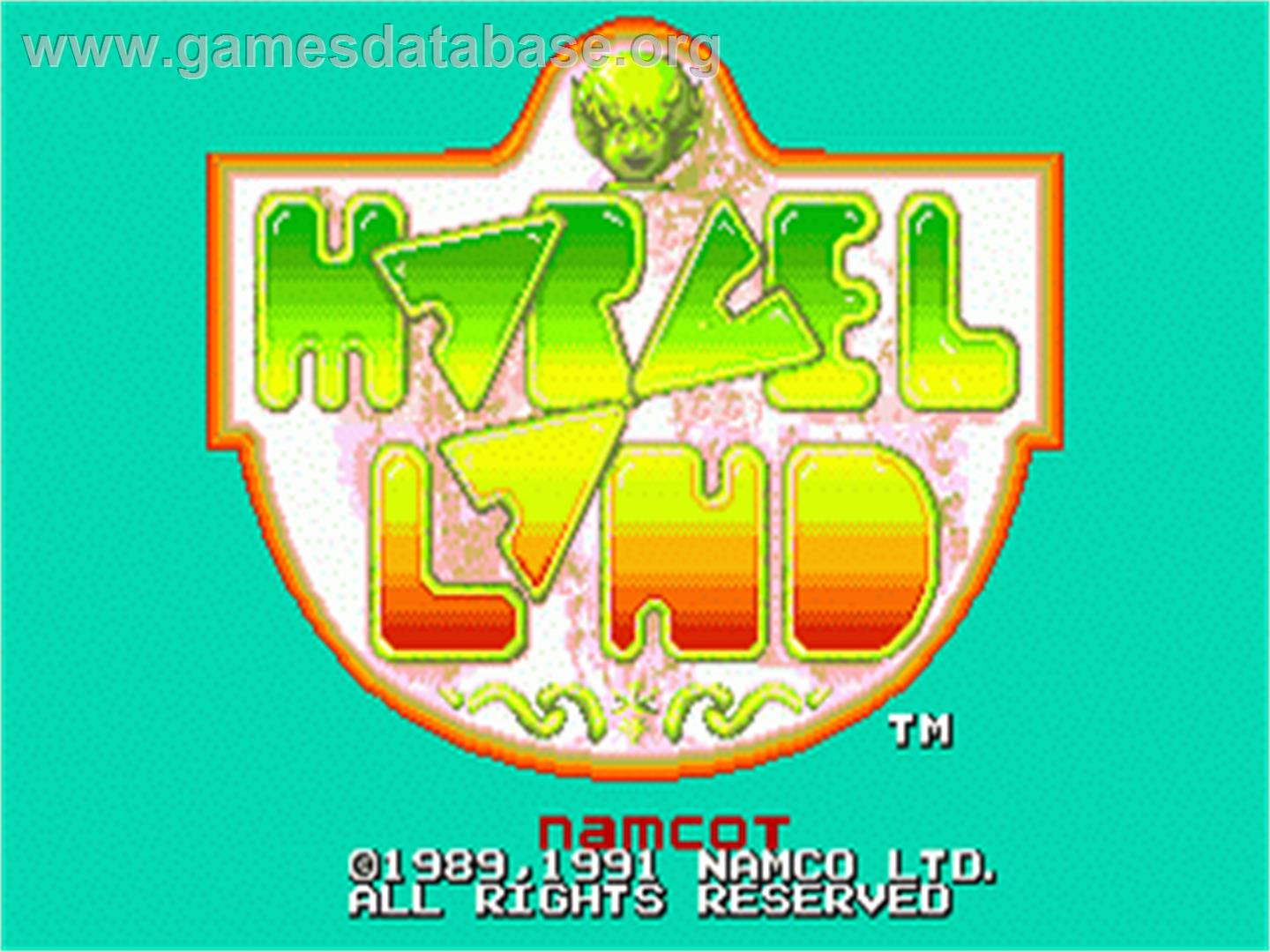 Marvel Land - Sega Nomad - Artwork - Title Screen