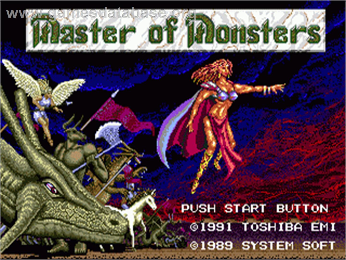 Master Of Monsters - Sega Nomad - Artwork - Title Screen