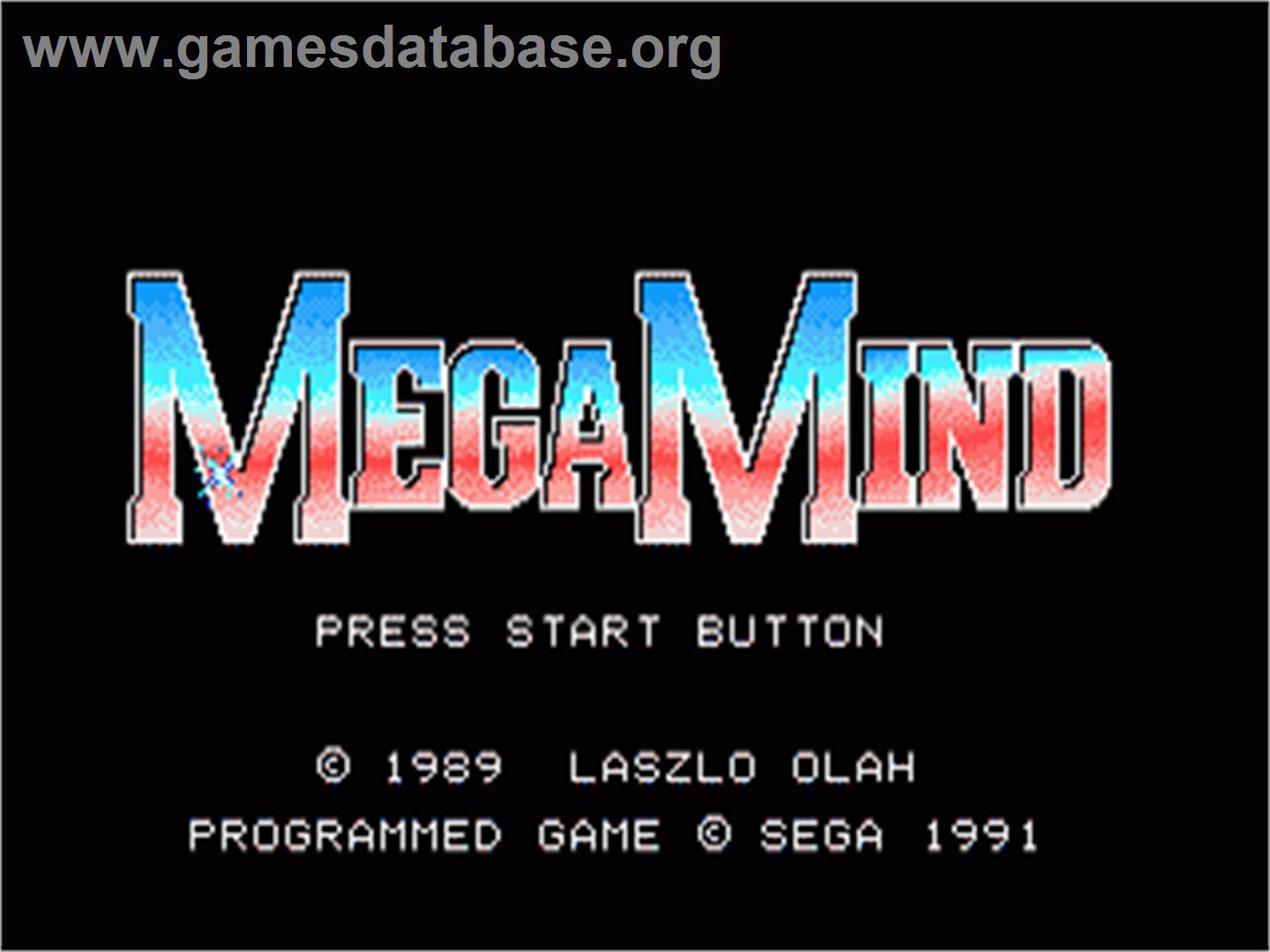 Megamind - Sega Nomad - Artwork - Title Screen