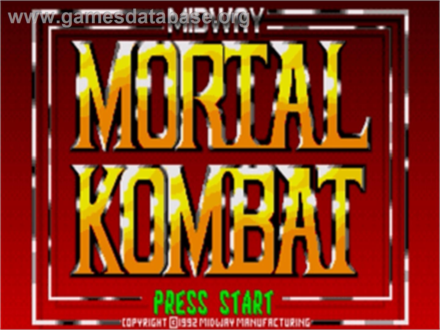 Mortal Kombat - Sega Nomad - Artwork - Title Screen