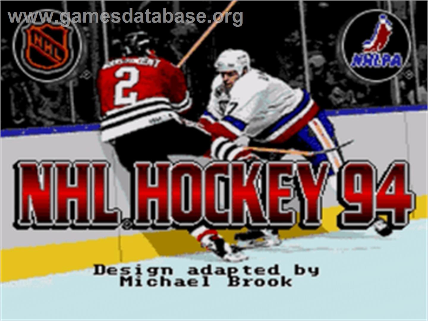 NHL '94 - Sega Nomad - Artwork - Title Screen