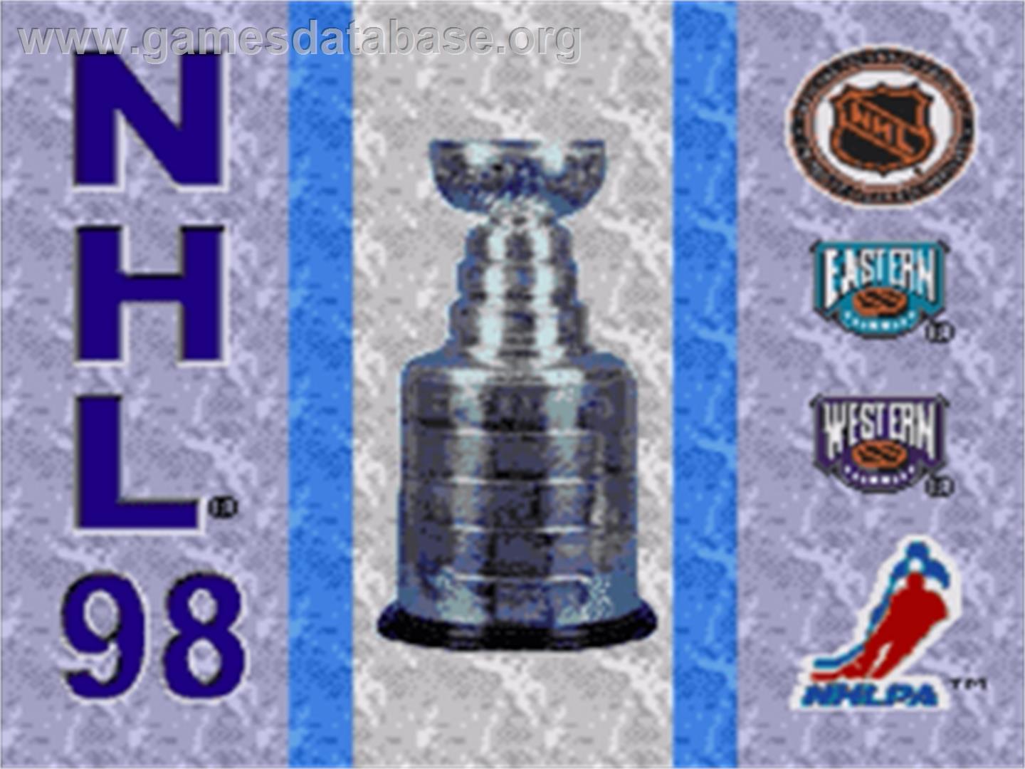 NHL '98 - Sega Nomad - Artwork - Title Screen