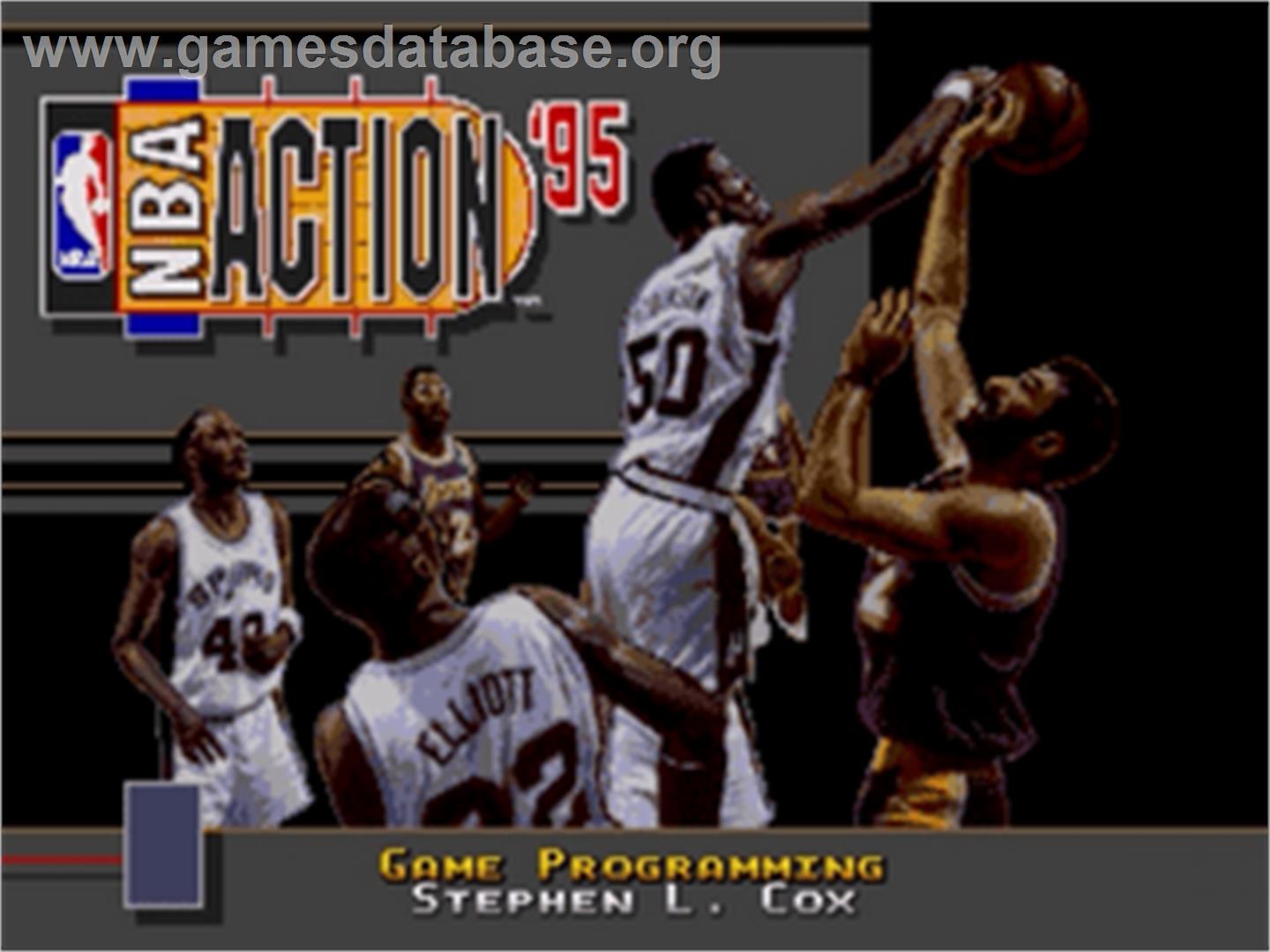 Nba Action '95 Starring David Robinson - Sega Nomad - Artwork - Title Screen