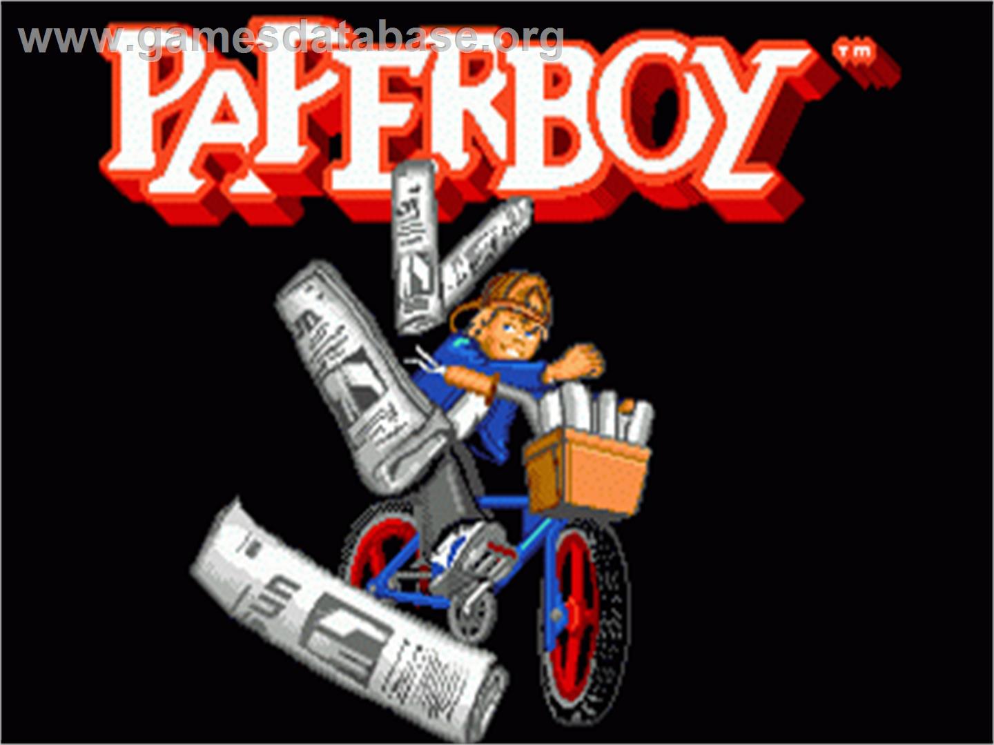 Paperboy - Sega Nomad - Artwork - Title Screen