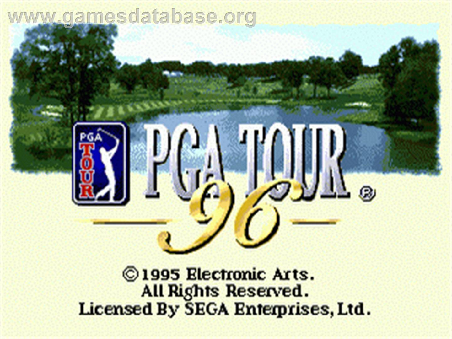 Pga Tour 96 - Sega Nomad - Artwork - Title Screen