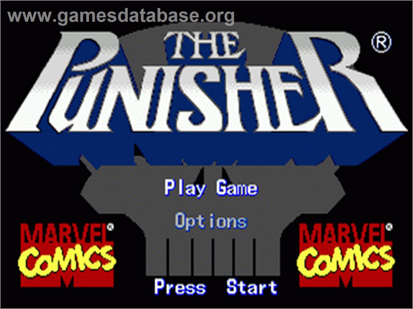 Punisher, The - Sega Nomad - Artwork - Title Screen