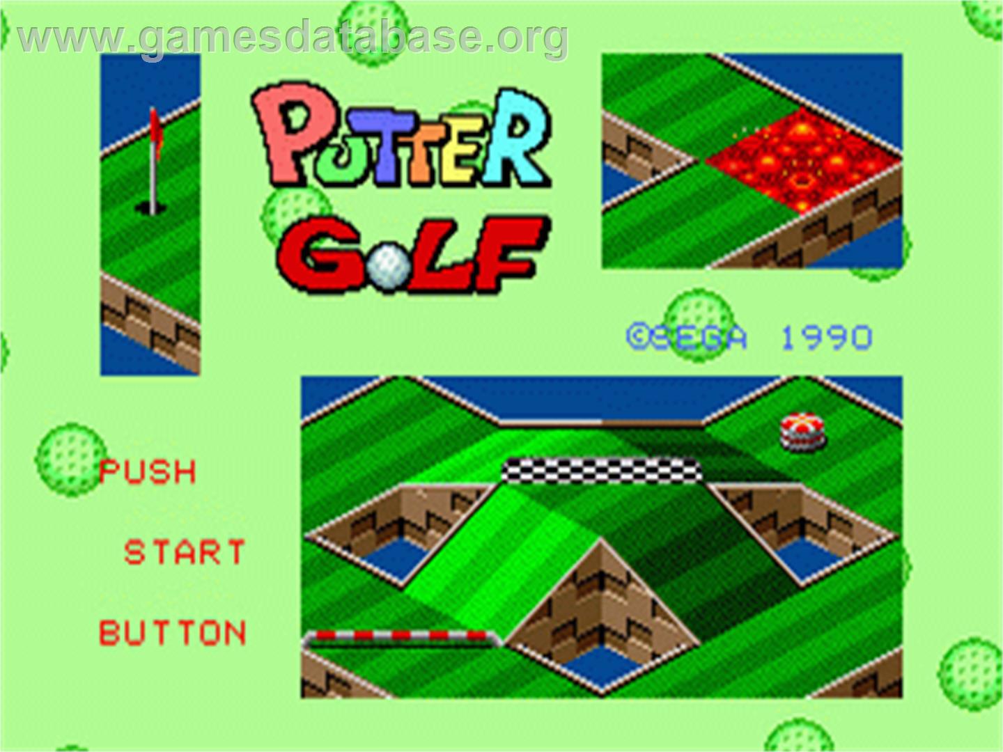 Putter Golf - Sega Nomad - Artwork - Title Screen