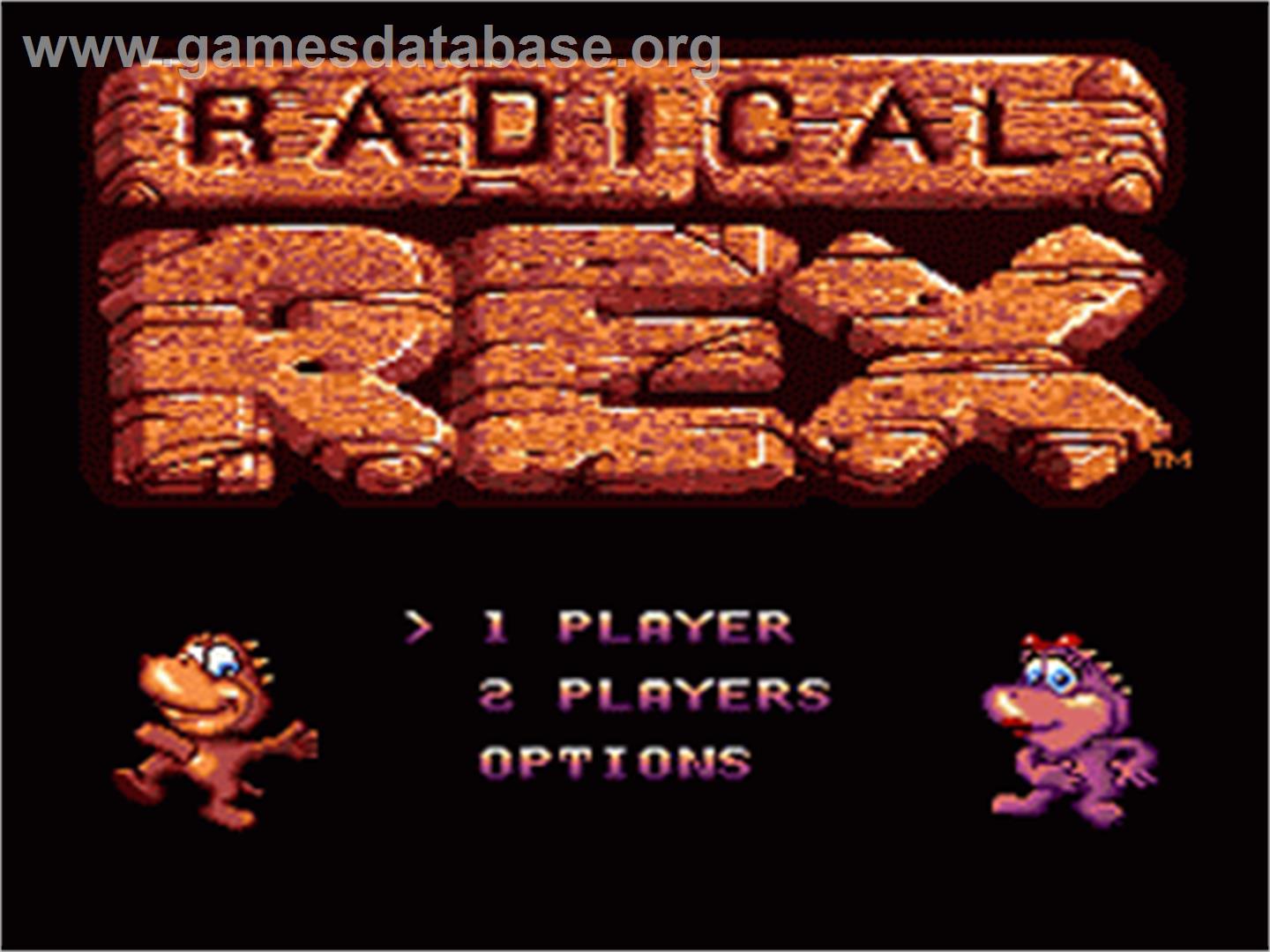 Radical Rex - Sega Nomad - Artwork - Title Screen