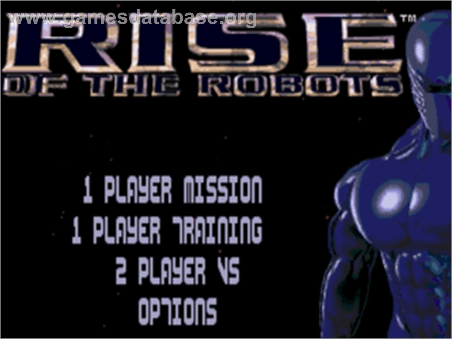 Rise Of The Robots - Sega Nomad - Artwork - Title Screen