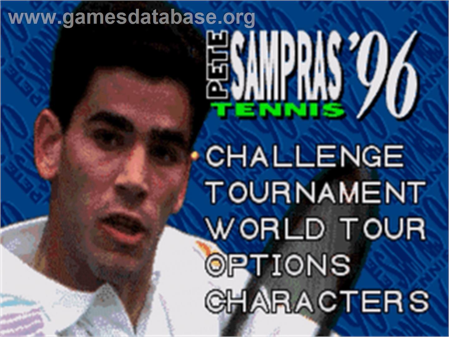 Sampras Tennis 96 - Sega Nomad - Artwork - Title Screen