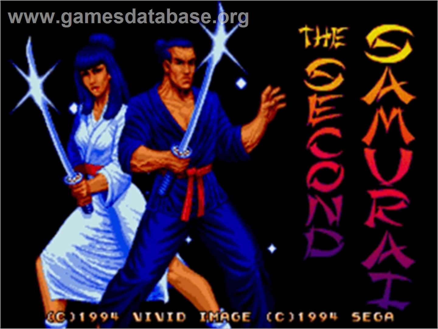 Second Samurai , The - Sega Nomad - Artwork - Title Screen