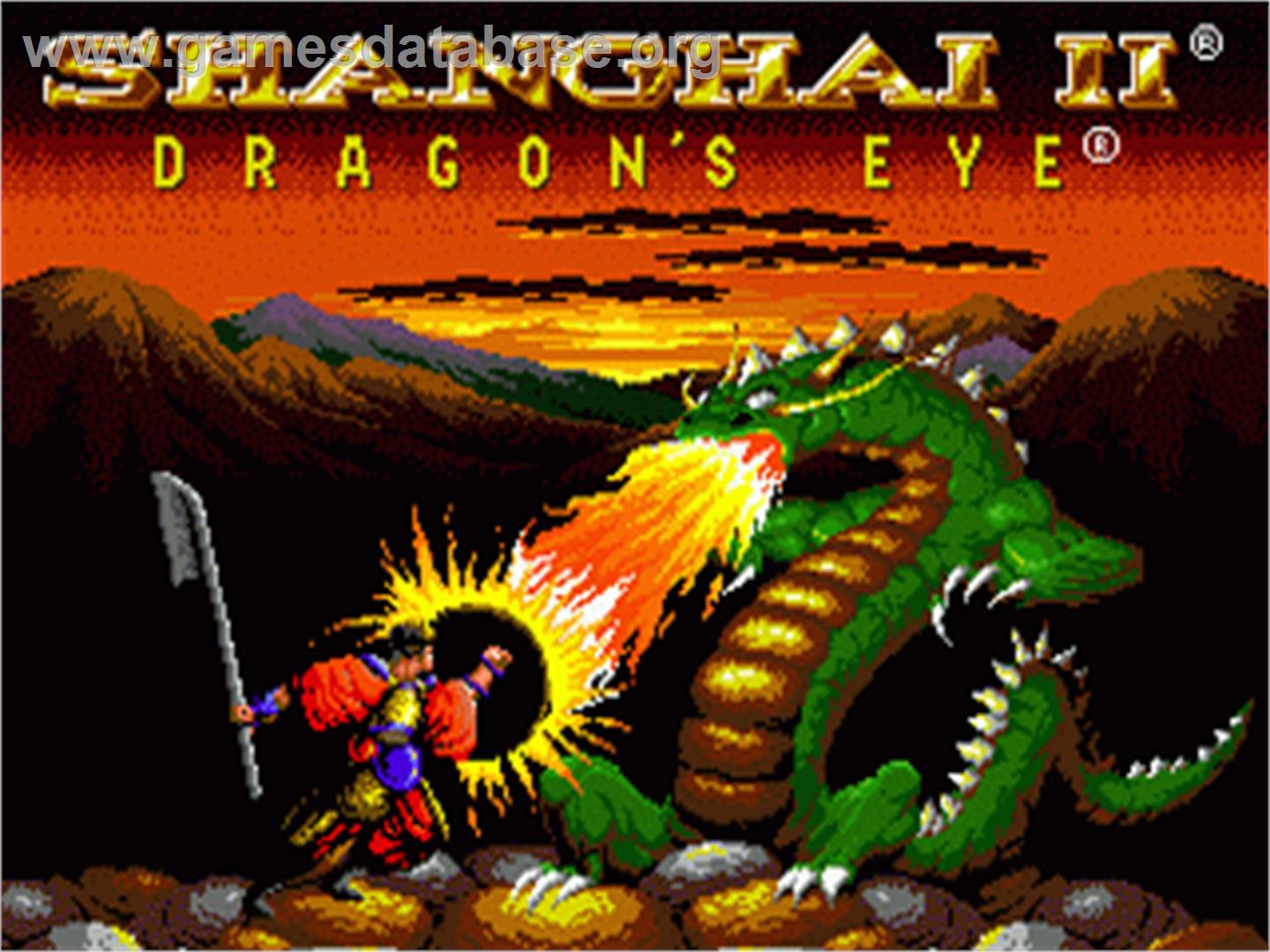 Shanghai II - Sega Nomad - Artwork - Title Screen