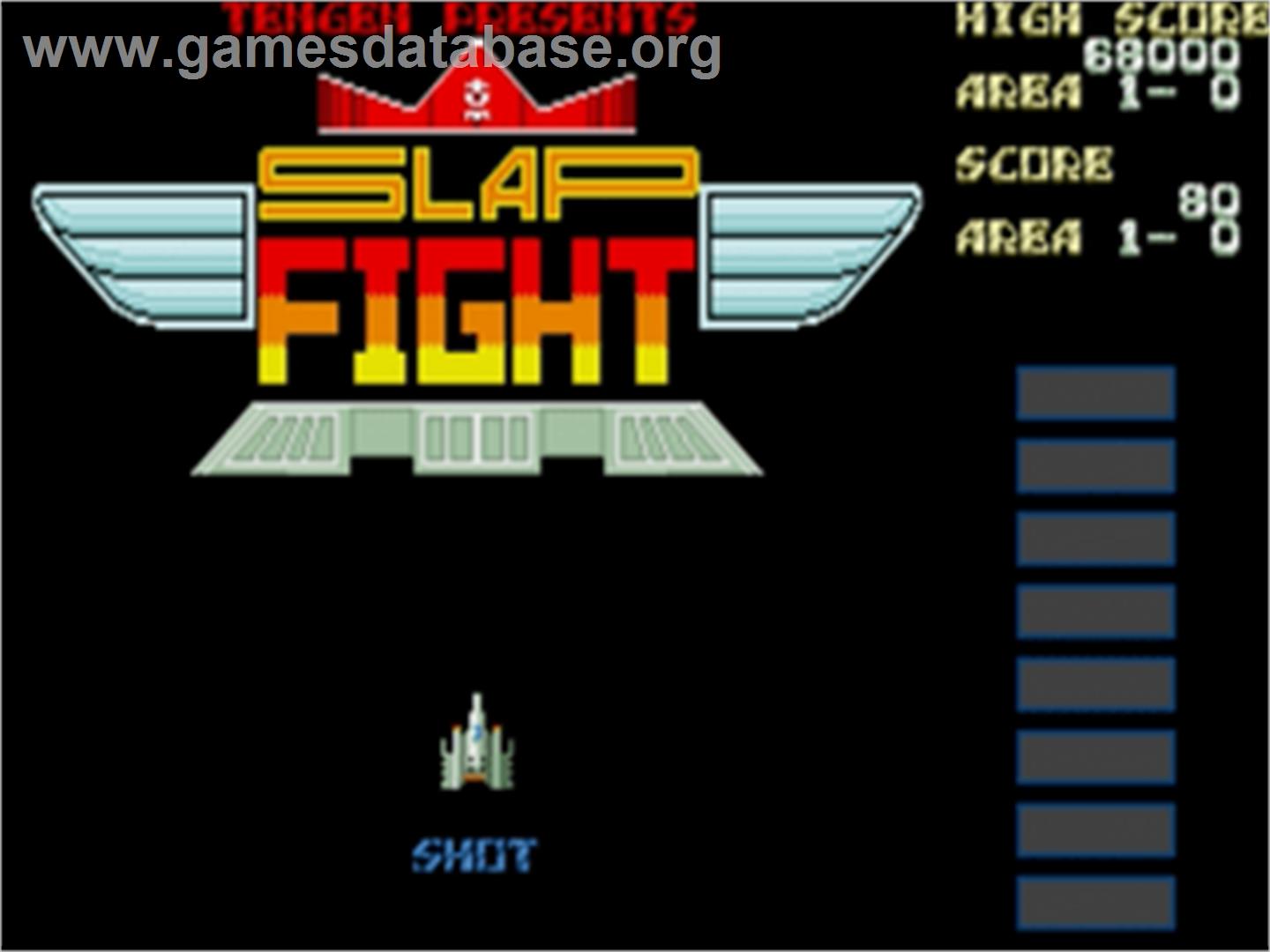 Slap Fight Md - Sega Nomad - Artwork - Title Screen