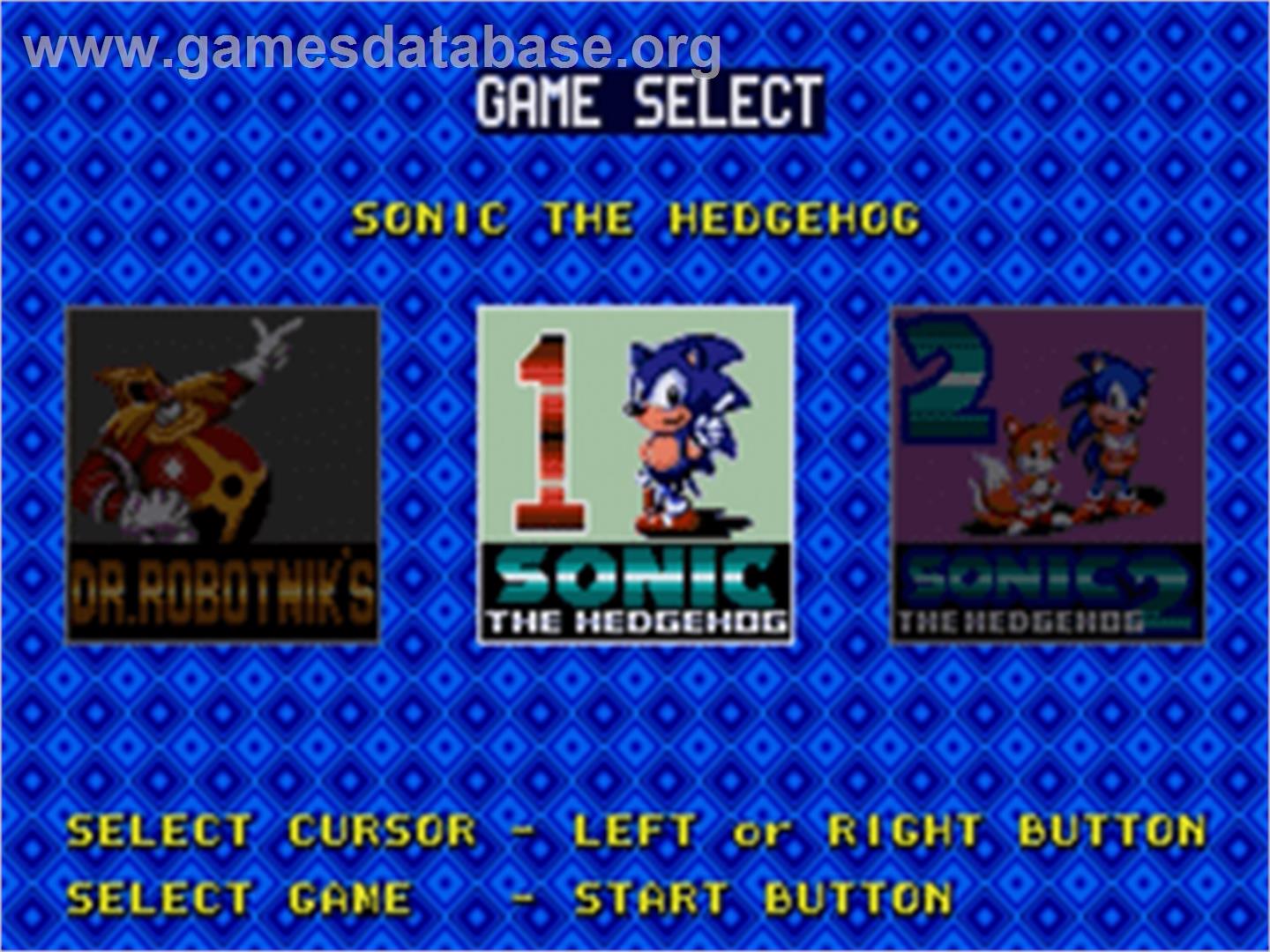 Sonic Compilation - Sega Nomad - Artwork - Title Screen