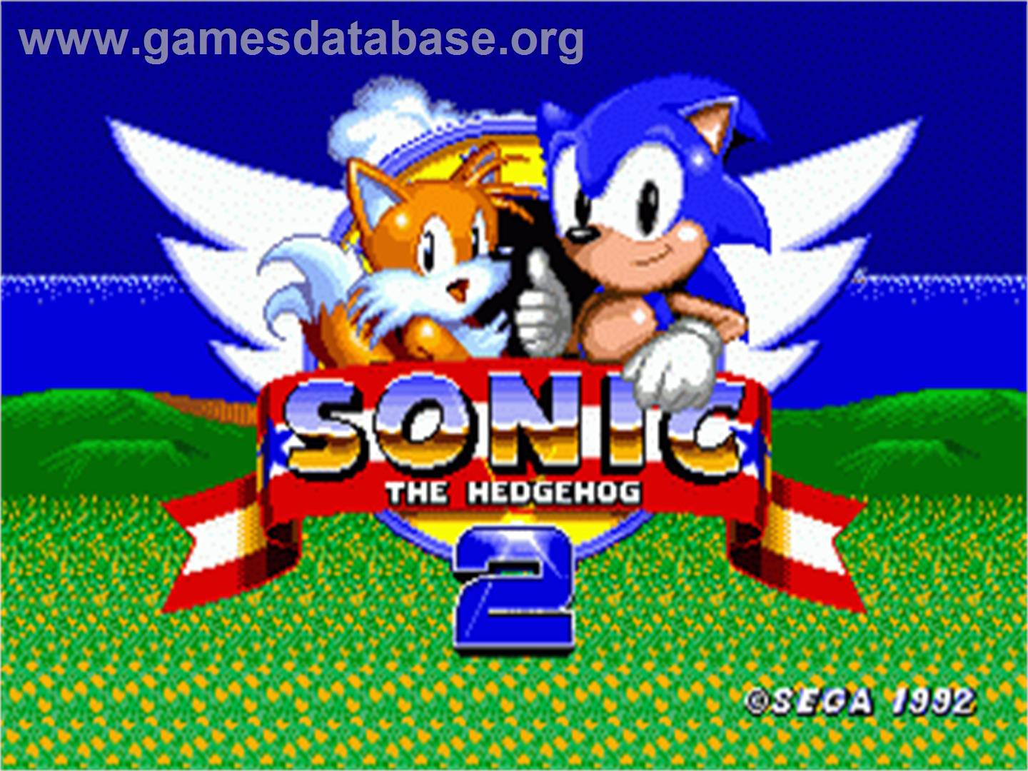 Sonic The Hedgehog 2 - Sega Nomad - Artwork - Title Screen