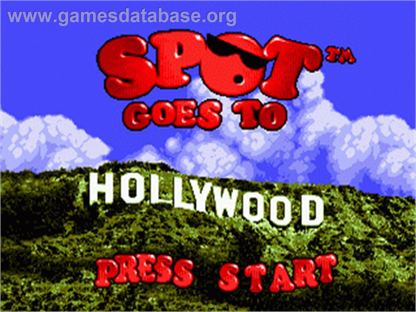 Spot Goes to Hollywood - Sega Nomad - Artwork - Title Screen