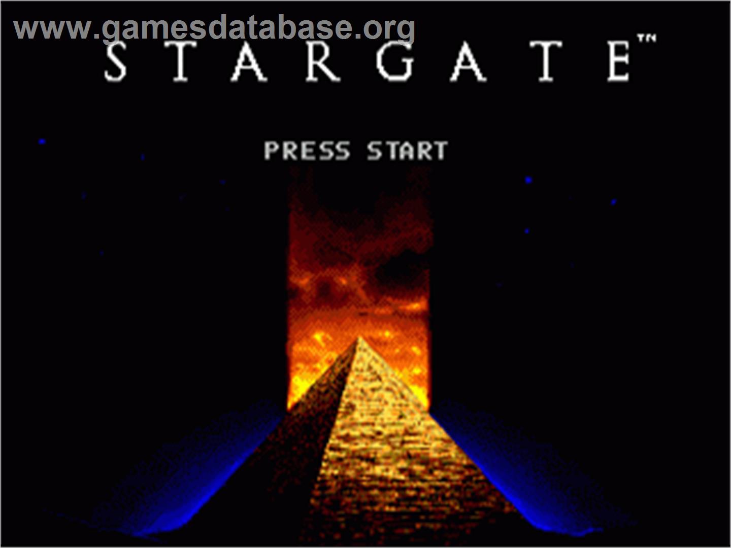 Stargate - Sega Nomad - Artwork - Title Screen