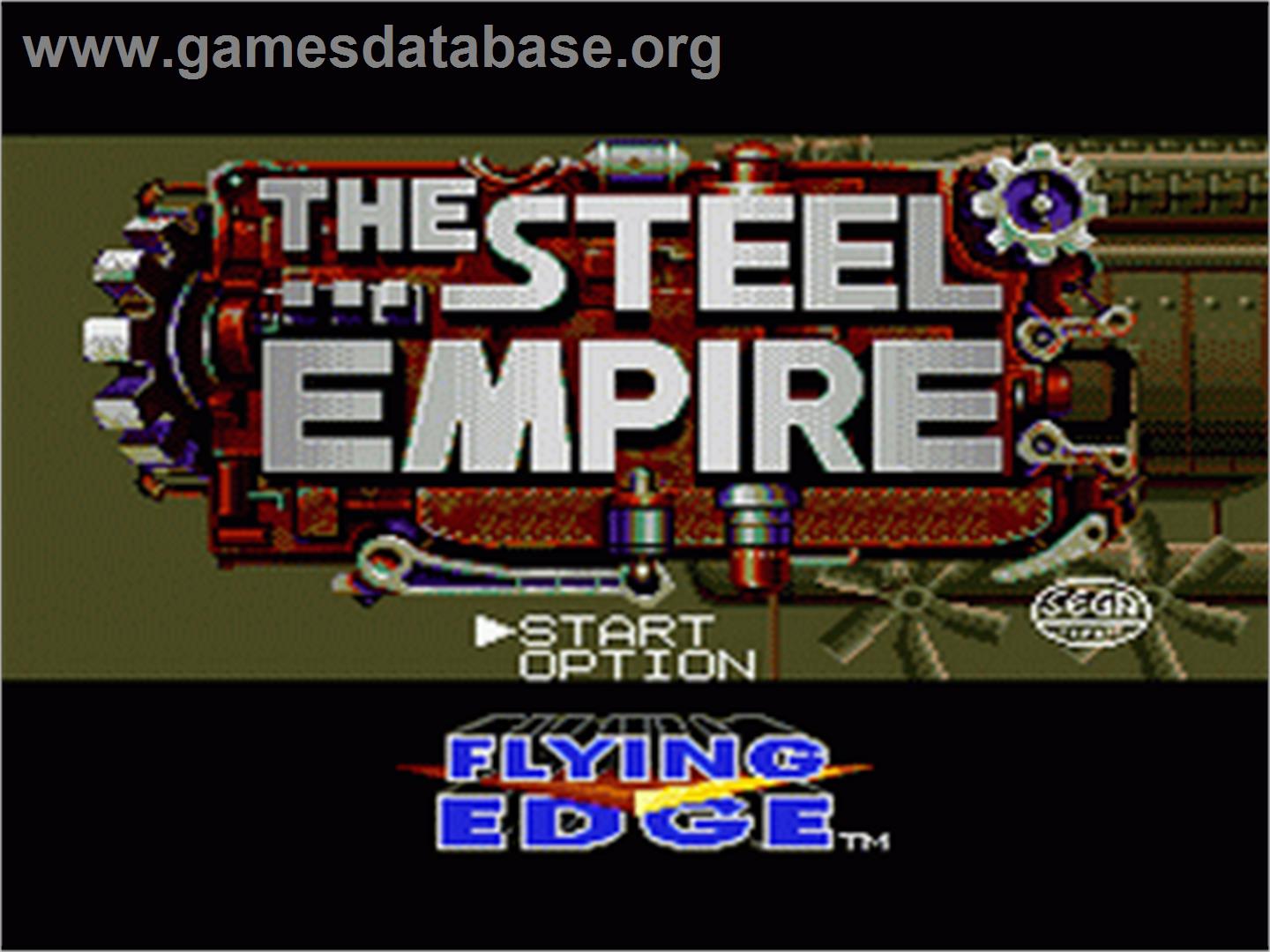 Steel Empire, The - Sega Nomad - Artwork - Title Screen