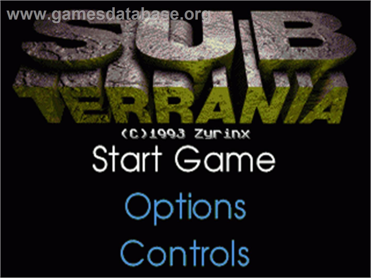 Sub-Terrania - Sega Nomad - Artwork - Title Screen
