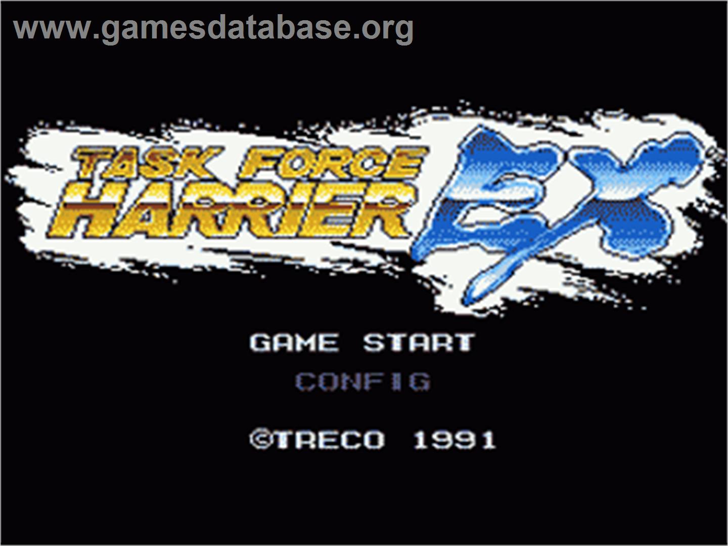 Task Force Harrier EX - Sega Nomad - Artwork - Title Screen