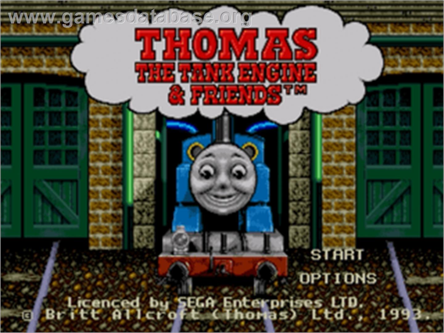 Thomas the Tank Engine & Friends - Sega Nomad - Artwork - Title Screen